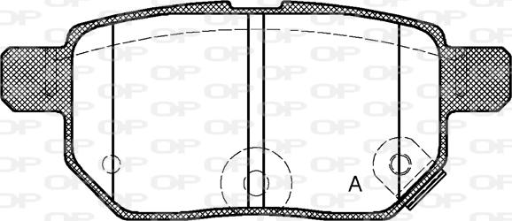 Open Parts BPA1286.22 - Гальмівні колодки, дискові гальма avtolavka.club