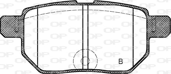 Open Parts BPA1286.22 - Гальмівні колодки, дискові гальма avtolavka.club