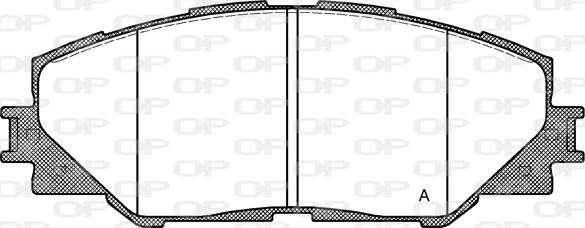 Open Parts BPA1234.00 - Гальмівні колодки, дискові гальма avtolavka.club