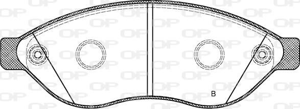 Open Parts BPA1237.12 - Гальмівні колодки, дискові гальма avtolavka.club