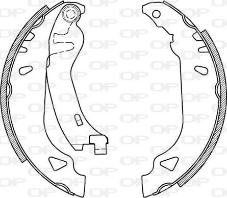 Open Parts BSA2094.00 - Комплект гальм, барабанний механізм avtolavka.club