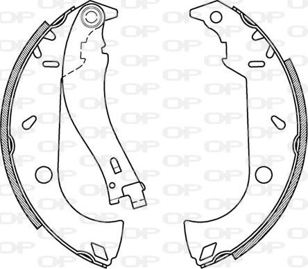 Open Parts BSA2095.00 - Комплект гальм, барабанний механізм avtolavka.club