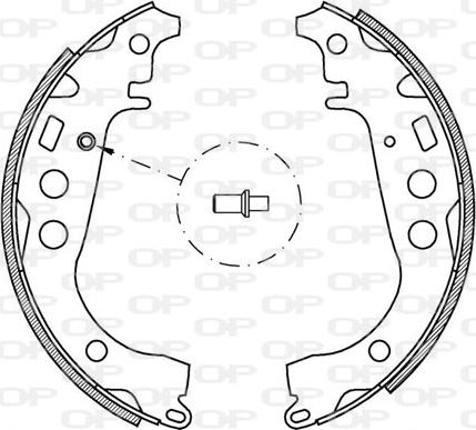 Open Parts BSA2044.00 - Комплект гальм, барабанний механізм avtolavka.club