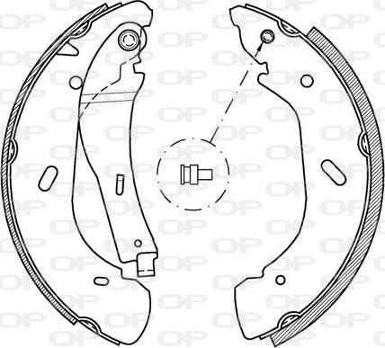 Open Parts BSA2048.00 - Комплект гальм, барабанний механізм avtolavka.club