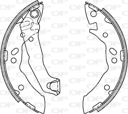 Open Parts BSA2056.00 - Комплект гальм, барабанний механізм avtolavka.club