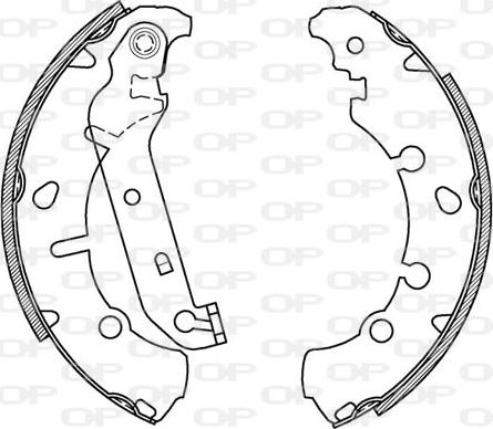 Open Parts BSA2066.00 - Комплект гальм, барабанний механізм avtolavka.club