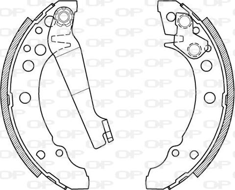 Open Parts BSA2013.00 - Комплект гальм, барабанний механізм avtolavka.club