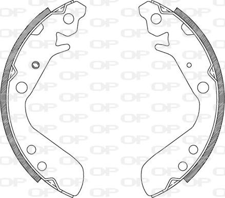 Open Parts BSA2082.00 - Комплект гальм, барабанний механізм avtolavka.club