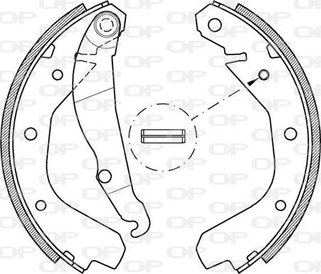 Open Parts BSA2034.00 - Комплект гальм, барабанний механізм avtolavka.club