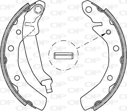 Open Parts BSA2032.00 - Комплект гальм, барабанний механізм avtolavka.club