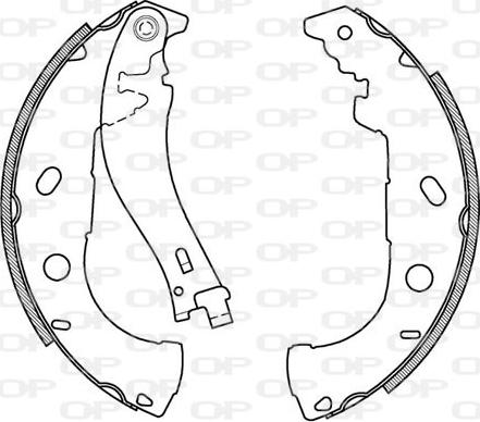 Open Parts BSA2022.00 - Комплект гальм, барабанний механізм avtolavka.club