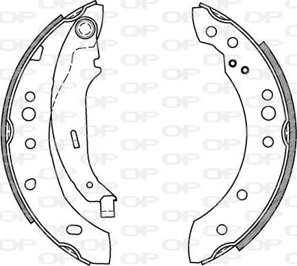 Open Parts BSA2078.00 - Комплект гальм, барабанний механізм avtolavka.club