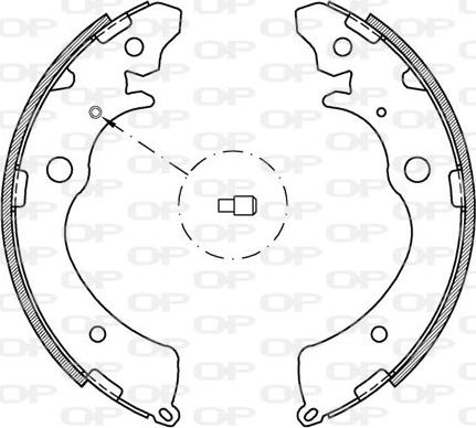 Open Parts BSA2143.00 - Комплект гальм, барабанний механізм avtolavka.club