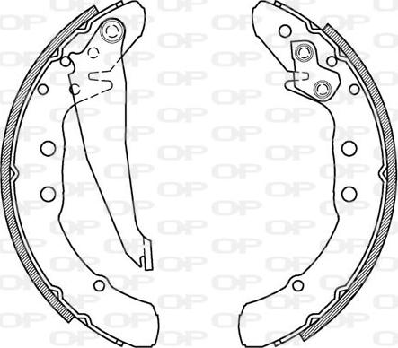 Open Parts BSA2150.00 - Комплект гальм, барабанний механізм avtolavka.club