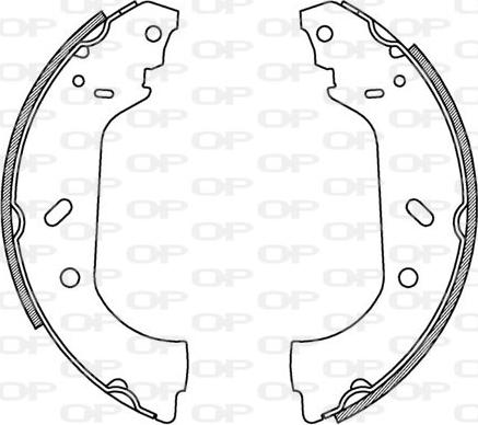 Open Parts BSA2158.00 - Комплект гальм, барабанний механізм avtolavka.club