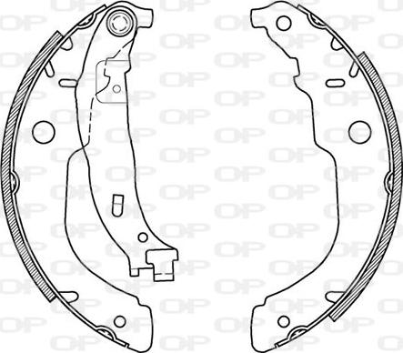 Open Parts BSA2119.00 - Комплект гальм, барабанний механізм avtolavka.club