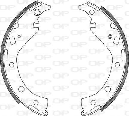 Open Parts BSA2116.00 - Комплект гальм, барабанний механізм avtolavka.club