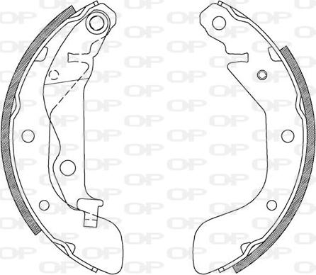 Open Parts BSA2117.00 - Комплект гальм, барабанний механізм avtolavka.club