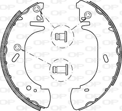 Open Parts BSA2135.00 - Комплект гальм, барабанний механізм avtolavka.club