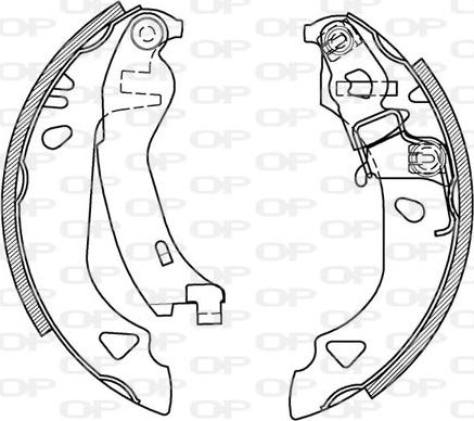 Open Parts BSA2131.00 - Комплект гальм, барабанний механізм avtolavka.club