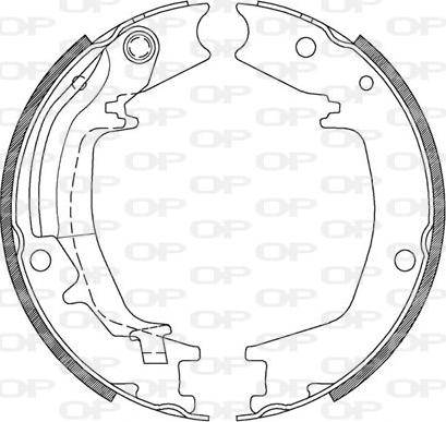 Open Parts BSA2128.00 - Комплект гальм, барабанний механізм avtolavka.club