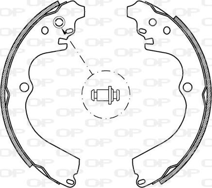 Open Parts BSA2177.00 - Комплект гальм, барабанний механізм avtolavka.club