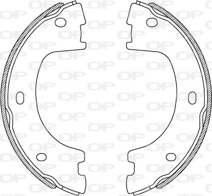 Open Parts BSA2244.00 - Комплект гальм, барабанний механізм avtolavka.club