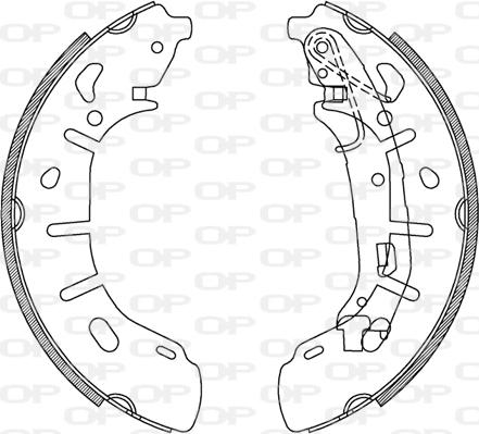 Open Parts BSA2240.00 - Комплект гальм, барабанний механізм avtolavka.club