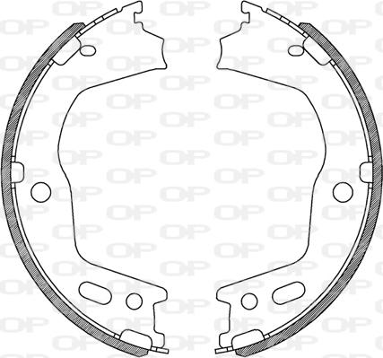 Open Parts BSA2248.00 - Комплект гальм, барабанний механізм avtolavka.club