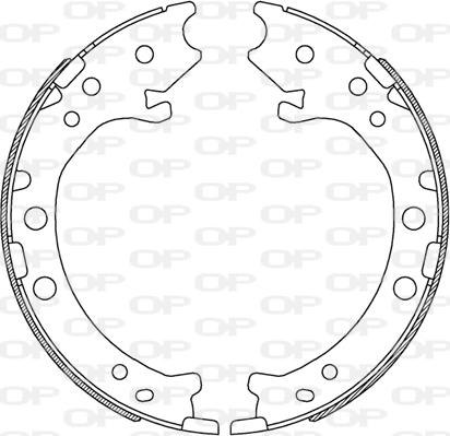 Open Parts BSA2243.00 - Комплект гальм, барабанний механізм avtolavka.club