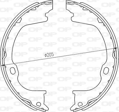 Open Parts BSA2263.00 - Комплект гальм, барабанний механізм avtolavka.club