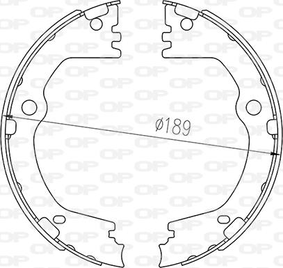 Open Parts BSA2267.00 - Комплект гальм, барабанний механізм avtolavka.club