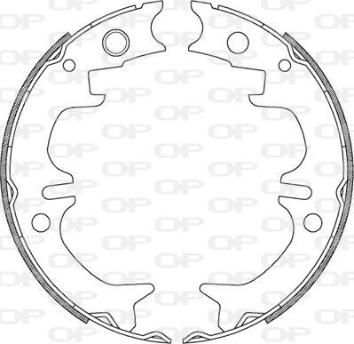 Open Parts BSA2208.00 - Комплект гальм, барабанний механізм avtolavka.club