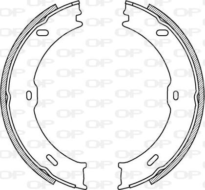 Open Parts BSA2217.00 - Комплект гальм, барабанний механізм avtolavka.club