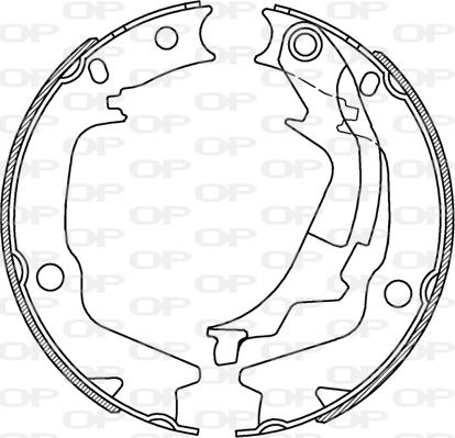 Open Parts BSA2232.00 - Комплект гальм, барабанний механізм avtolavka.club