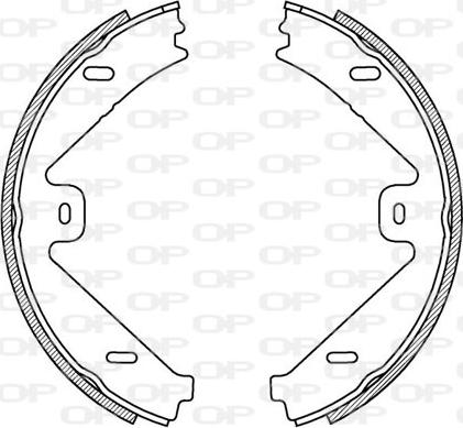 Open Parts BSA2225.00 - Комплект гальм, барабанний механізм avtolavka.club