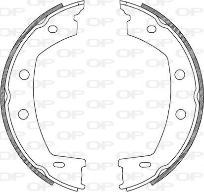 Open Parts BSA2226.00 - Комплект гальм, барабанний механізм avtolavka.club