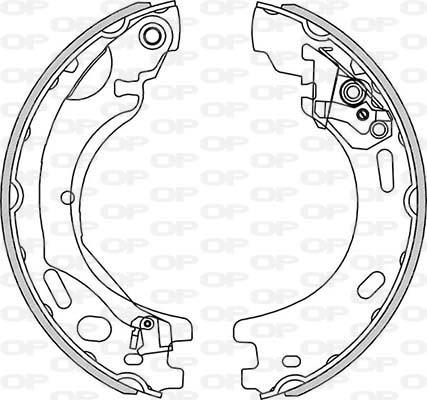 Open Parts BSA2271.00 - Комплект гальм, барабанний механізм avtolavka.club