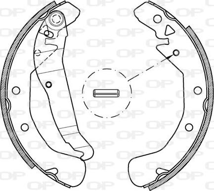 Open Parts BSK2162.00 - Комплект гальм, барабанний механізм avtolavka.club