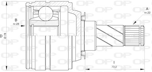 Open Parts CVJ5424.20 - Шарнірний комплект, ШРУС, приводний вал avtolavka.club