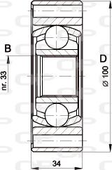 Open Parts CVJ5398.20 - Шарнірний комплект, ШРУС, приводний вал avtolavka.club