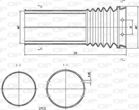 Open Parts DCK5114.02 - Пильник амортизатора, захисний ковпак avtolavka.club