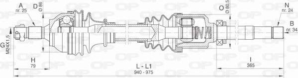 Open Parts DRS6457.00 - Приводний вал avtolavka.club