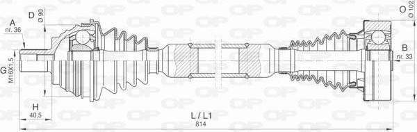 Open Parts DRS6419.00 - Приводний вал avtolavka.club