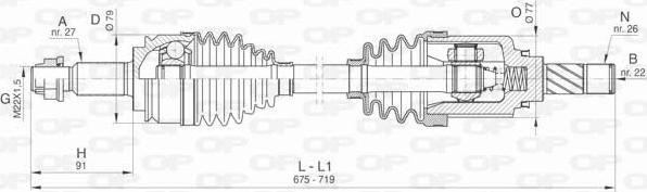 Open Parts DRS6417.00 - Приводний вал avtolavka.club