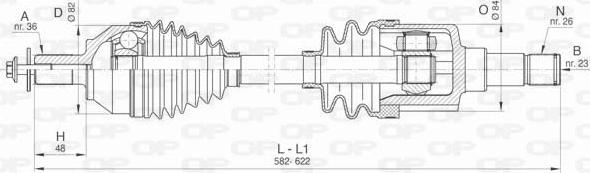 Open Parts DRS6427.00 - Приводний вал avtolavka.club