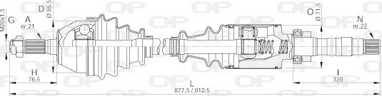 Open Parts DRS6019.00 - Приводний вал avtolavka.club