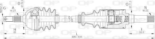 Open Parts DRS6087.00 - Приводний вал avtolavka.club