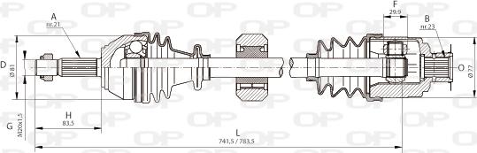 Open Parts DRS6037.00 - Приводний вал avtolavka.club