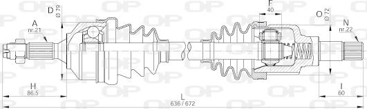 Open Parts DRS6181.00 - Приводний вал avtolavka.club